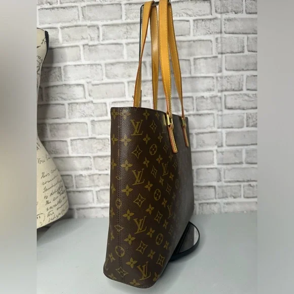 Louis Vuitton Luco M51155 Monogram Canvas Shoulder Tote Bag Zip Close Brown EUC - Picture 6 of 11